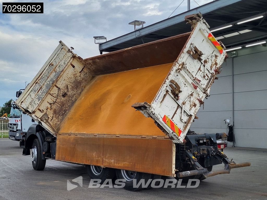 Renault Kerax 370 6X4 Palfinger PK15500 Crane Kran 2-side Tipper Retarder Manual Euro 4