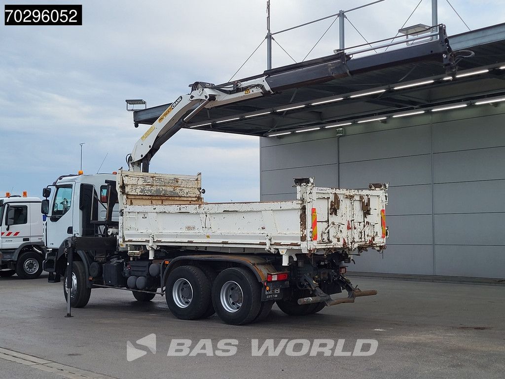 Renault Kerax 370 6X4 Palfinger PK15500 Crane Kran 2-side Tipper Retarder Manual Euro 4