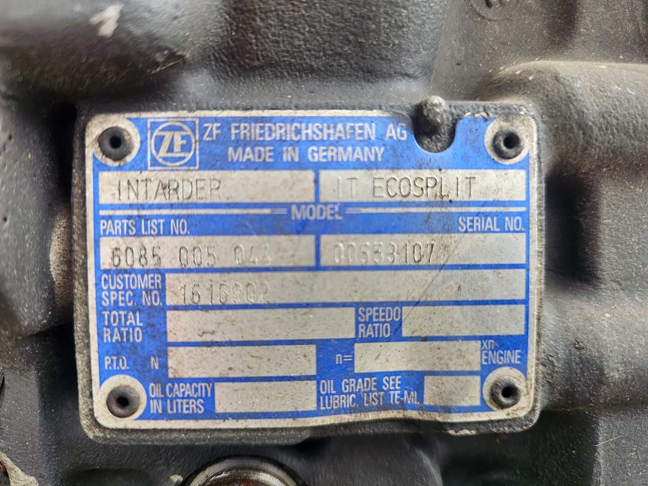 ZF 16 S 2221TD Met Intarder