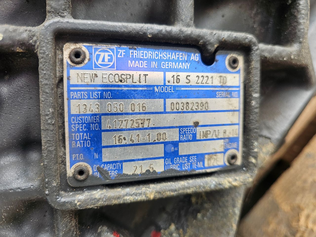 ZF 16 S 2221TD Met Intarder