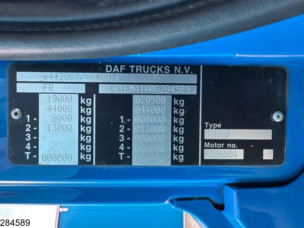 DAF CF 450 EURO 6, Engine failure