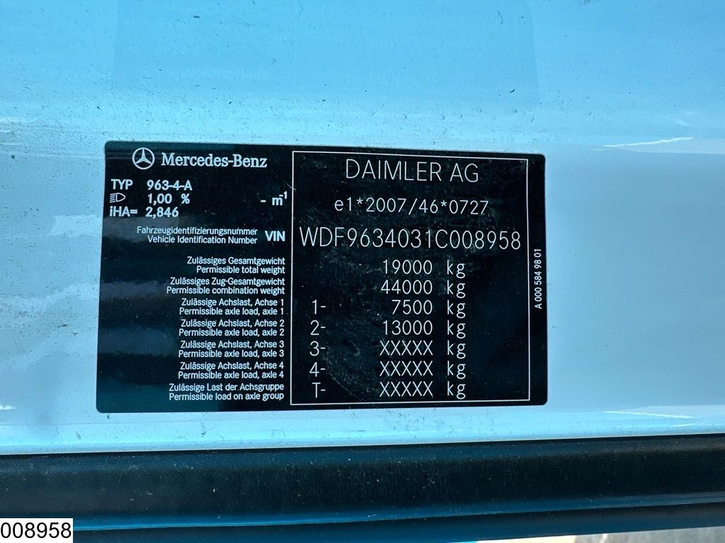 Mercedes Actros 1845 EURO 6, Hydraulic