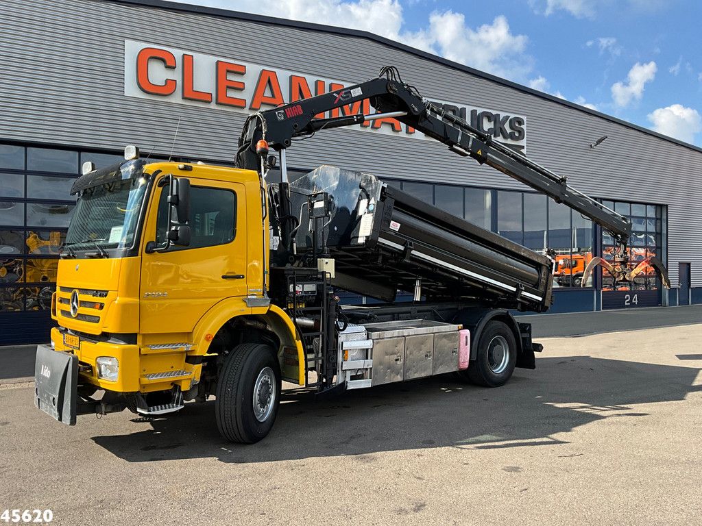 Mercedes-Benz Axor 2124 AK 4x4 Hiab 12 Tonmeter laadkraan Just 208.719 km!