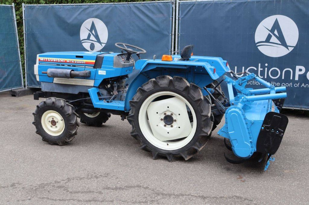 Minitractor Mitsubishi MTE2000D Diesel 20pk met grondfrees Mitsubishi PT362S
