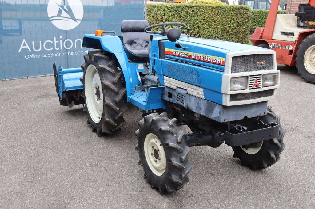 Minitractor Mitsubishi MTE2000D Diesel 20pk met grondfrees Mitsubishi PT362S