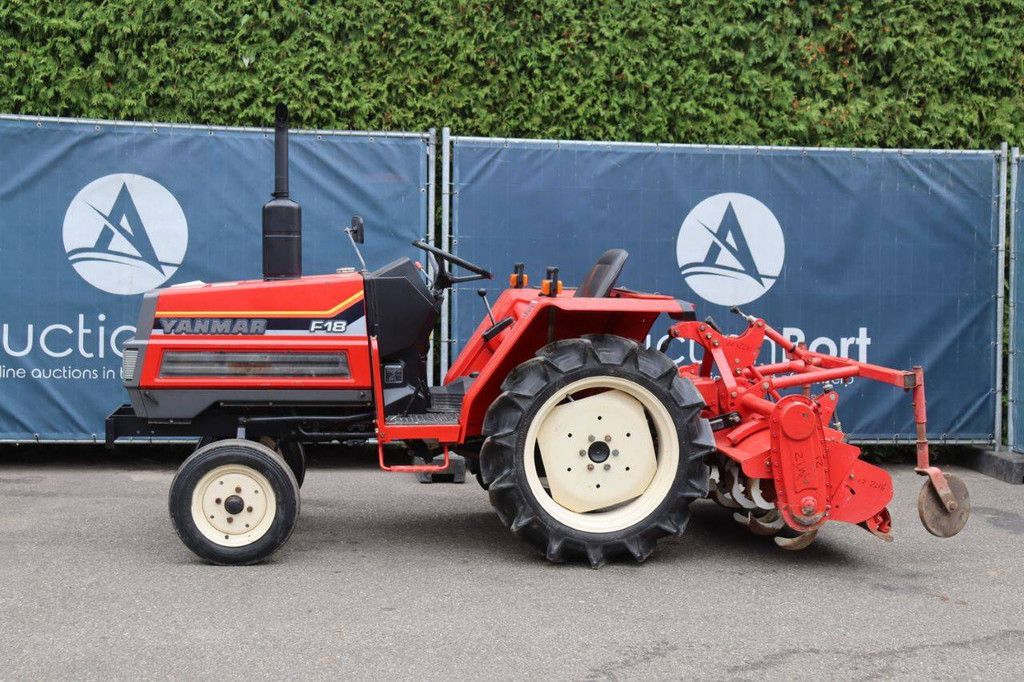 Minitractor Yanmar F18 Diesel 18pk met grondfrees Mitsubishi RA146