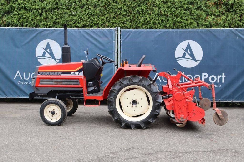 Minitractor Yanmar F18 Diesel 18pk met grondfrees Mitsubishi RA146