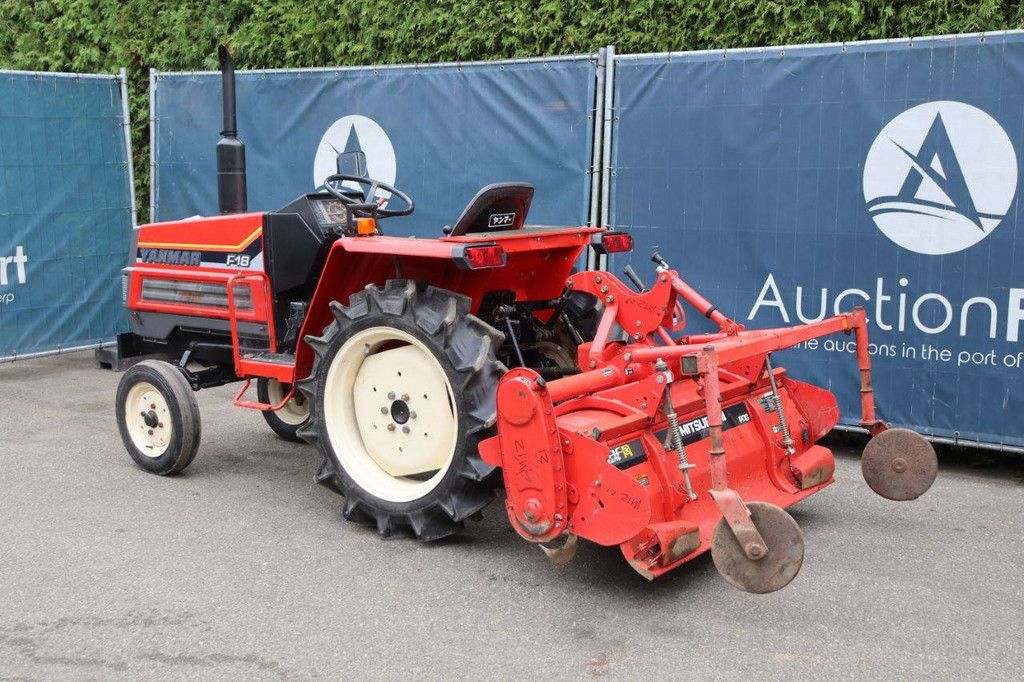 Minitractor Yanmar F18 Diesel 18pk met grondfrees Mitsubishi RA146