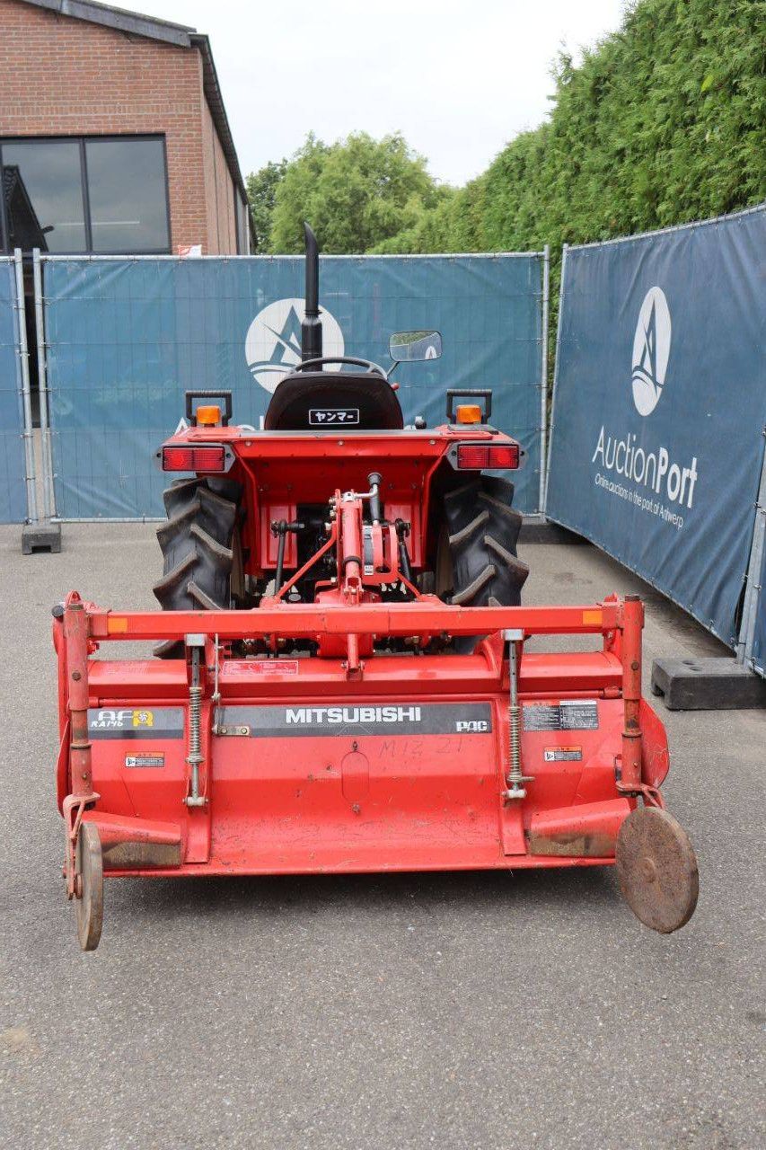 Minitractor Yanmar F18 Diesel 18pk met grondfrees Mitsubishi RA146