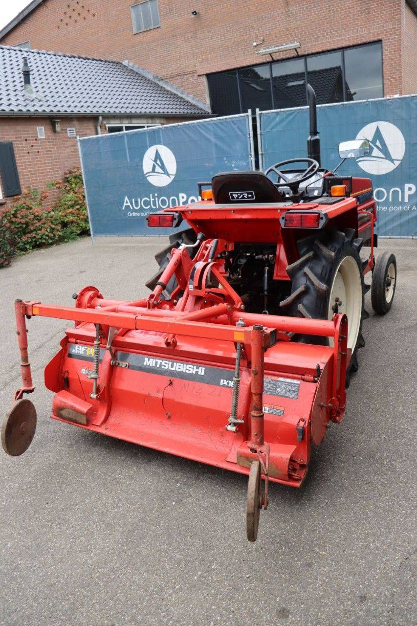 Minitractor Yanmar F18 Diesel 18pk met grondfrees Mitsubishi RA146