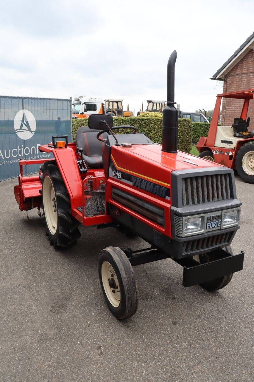 Minitractor Yanmar F18 Diesel 18pk met grondfrees Mitsubishi RA146