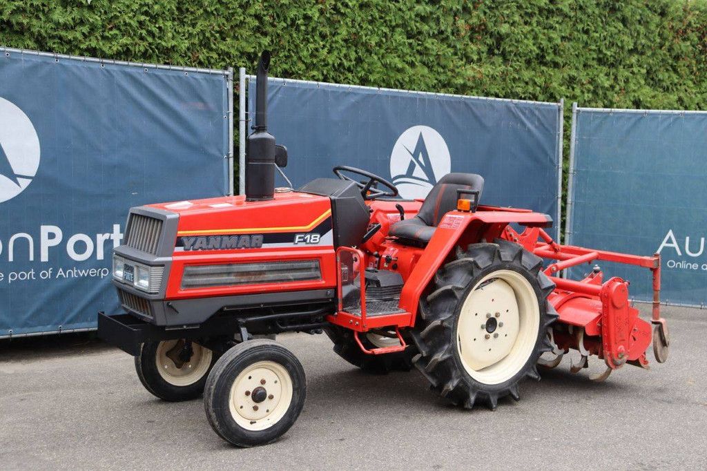 Minitractor Yanmar F18 Diesel 18pk met grondfrees Mitsubishi RA146