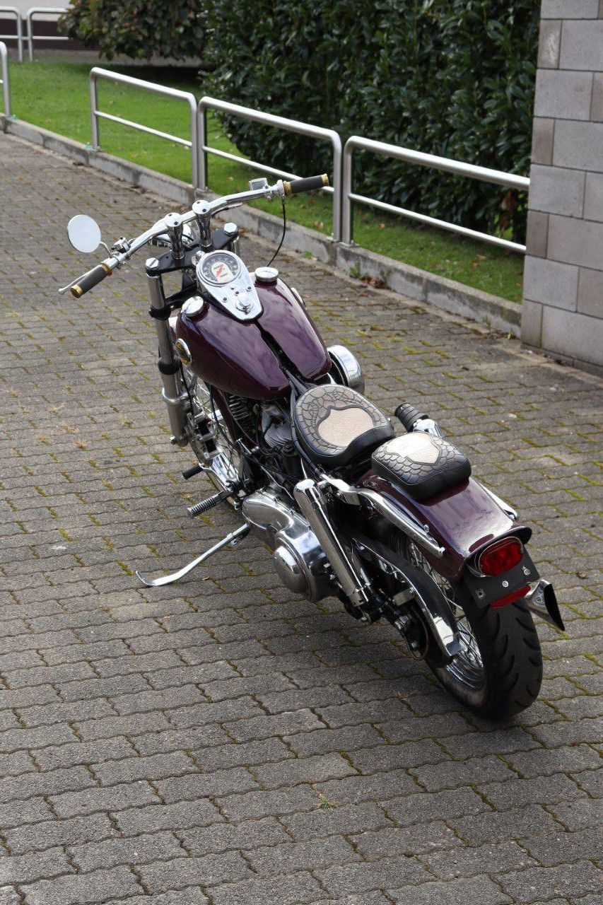 Motorrad Harley-Davidson Pan Head FLH Benzin 49 PS 1959