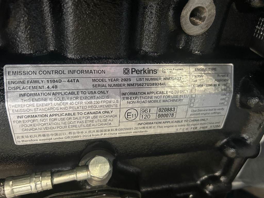 Perkins 1104D-44TA - Diesel Engine - New - DPX-25088