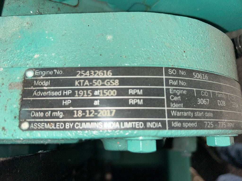 Cummins C1675D5A - 1.675 kVA Generator - DPX-12626