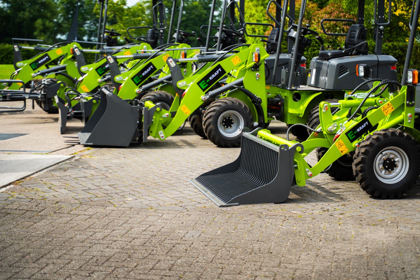 Elektrische Minishovel wiellader shovel