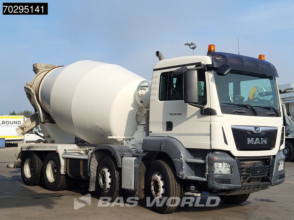 MAN TGS 32.420 8X4 9m3 Stetter Hydraulic SteelSuspension Euro 6