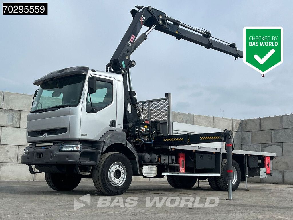 Renault Kerax 320 4X2 HIAB 288EP-3 HIPRO Crane Kran Steel suspension Manual Euro 3