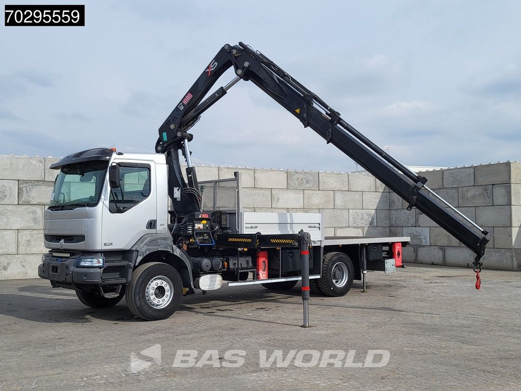 Renault Kerax 320 4X2 HIAB 288EP-3 HIPRO Crane Kran Steel suspension Manual Euro 3