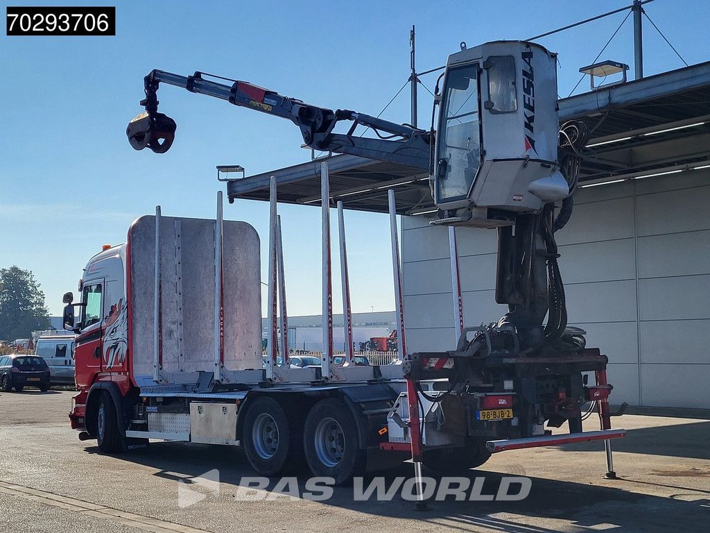 Scania R R450 6X4 NL-Truck Kesla 2110T Crane Kran Holztransport Manual ACC Xenon Euro 6
