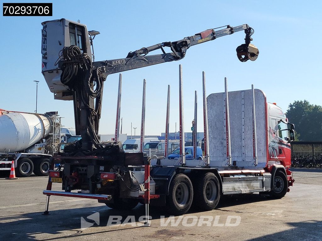 Scania R R450 6X4 NL-Truck Kesla 2110T Crane Kran Holztransport Manual ACC Xenon Euro 6