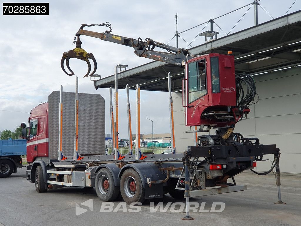 Scania R R730 6X4 HIAB F108S 79 Crane Retarder Xenon BigAxle Loglift Automatic ACC Euro 6