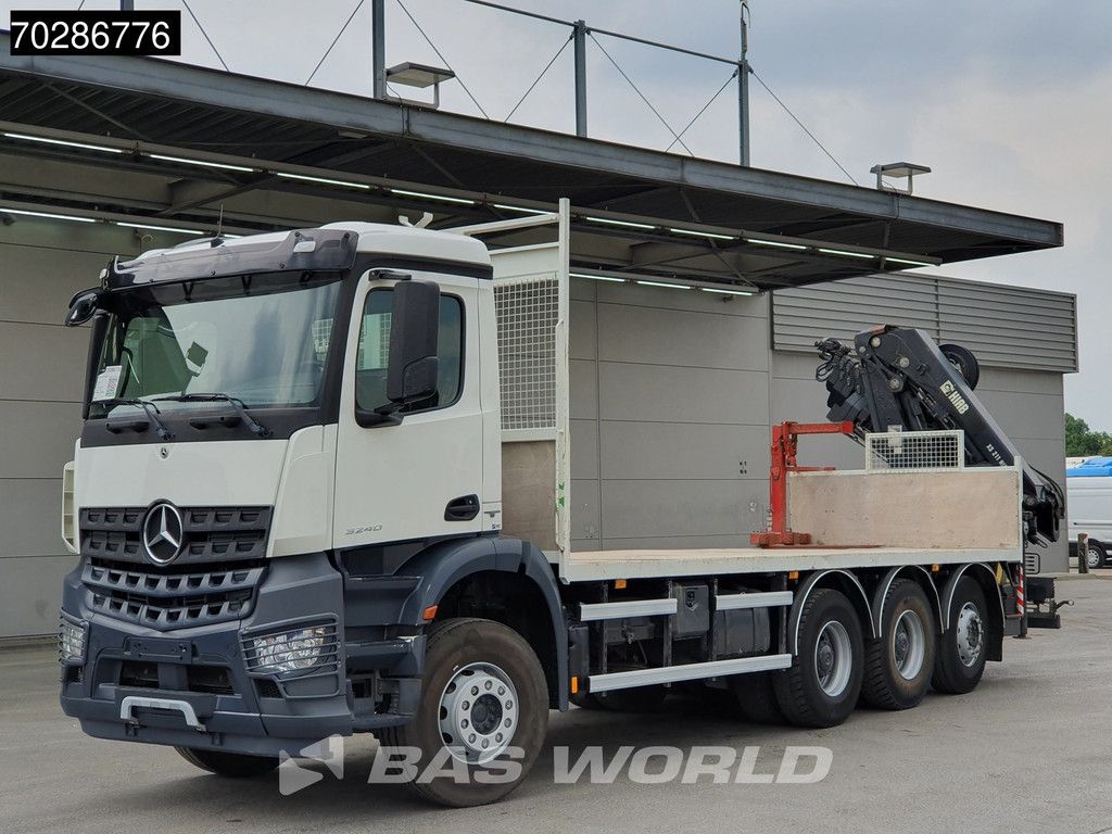 Mercedes Arocs 3240 8X4 HIAB 211E-6 HIPRO Big-Axle Lift+Steering Navi Euro 6