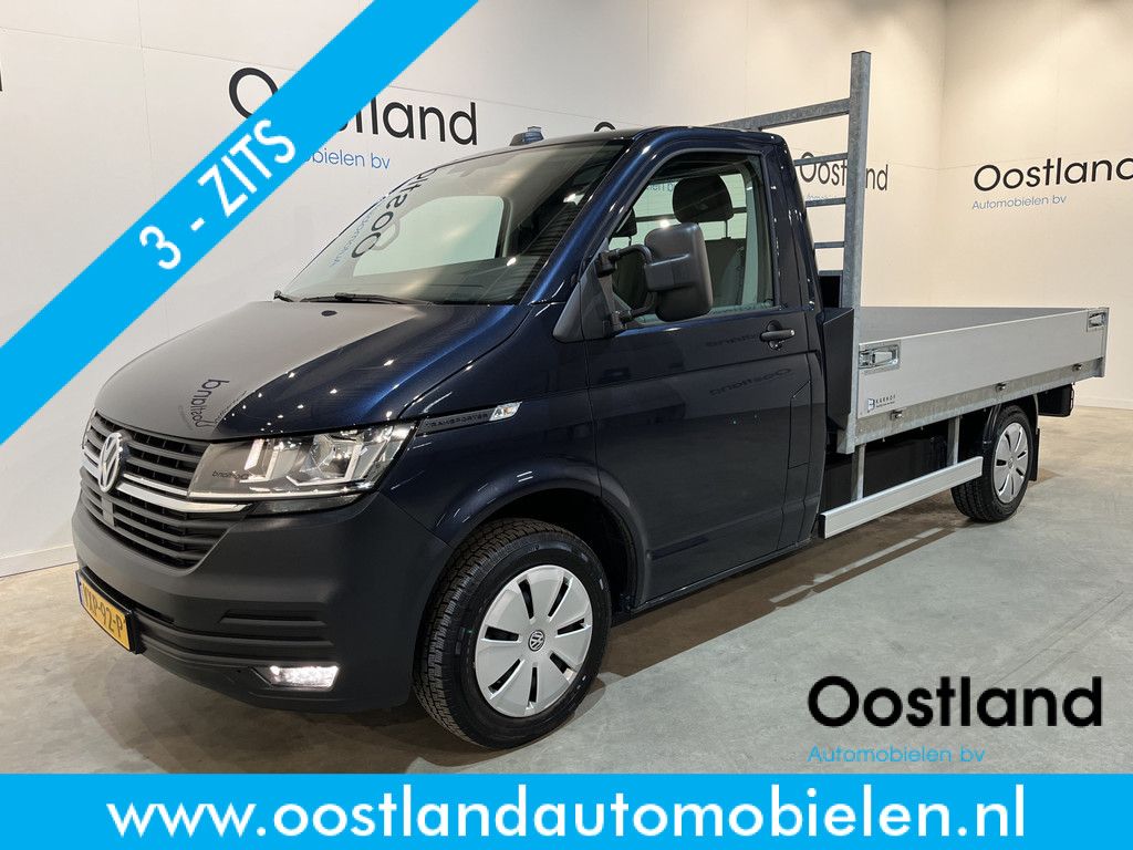Volkswagen Transporter 2.0 TDI L2 Open Laadbak / Euro 6 / Airco / Cruise Control / CarPlay / 3-Zits / 18.900 KM !!