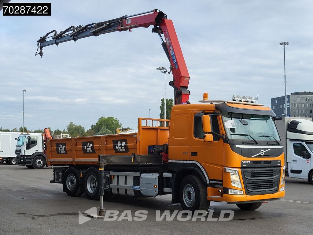 Volvo FM 420 6X2 HMF 2120 K 4 Crane Lift+lenkasche Euro 6