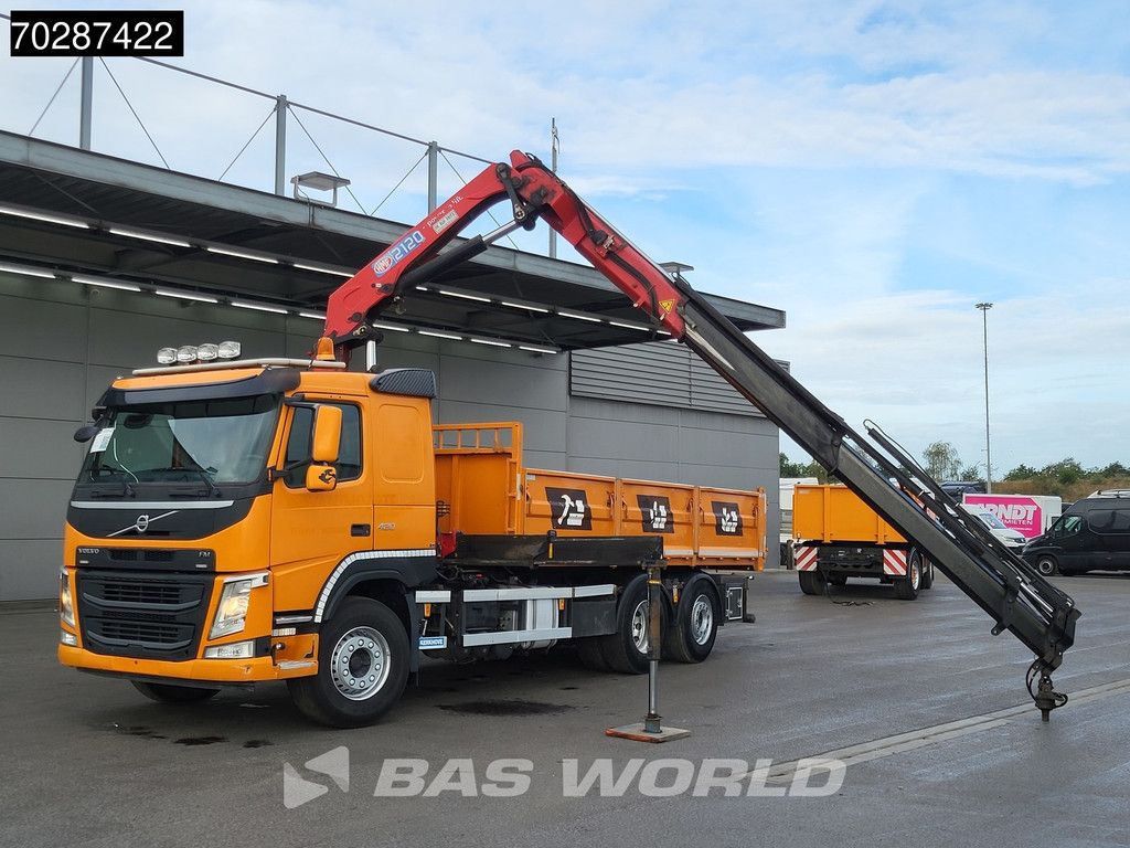 Volvo FM 420 6X2 HMF 2120 K 4 Crane Lift+lenkasche Euro 6