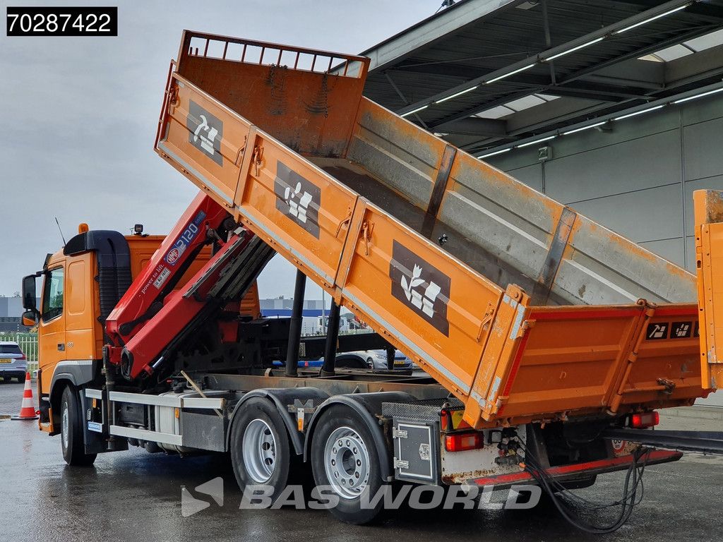 Volvo FM 420 6X2 HMF 2120 K 4 Crane Lift+lenkasche Euro 6
