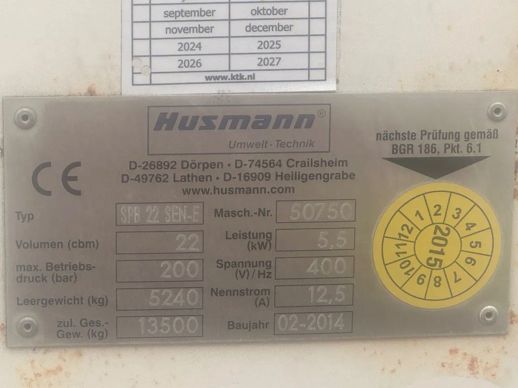 KTK Husmann laaddock pers container
