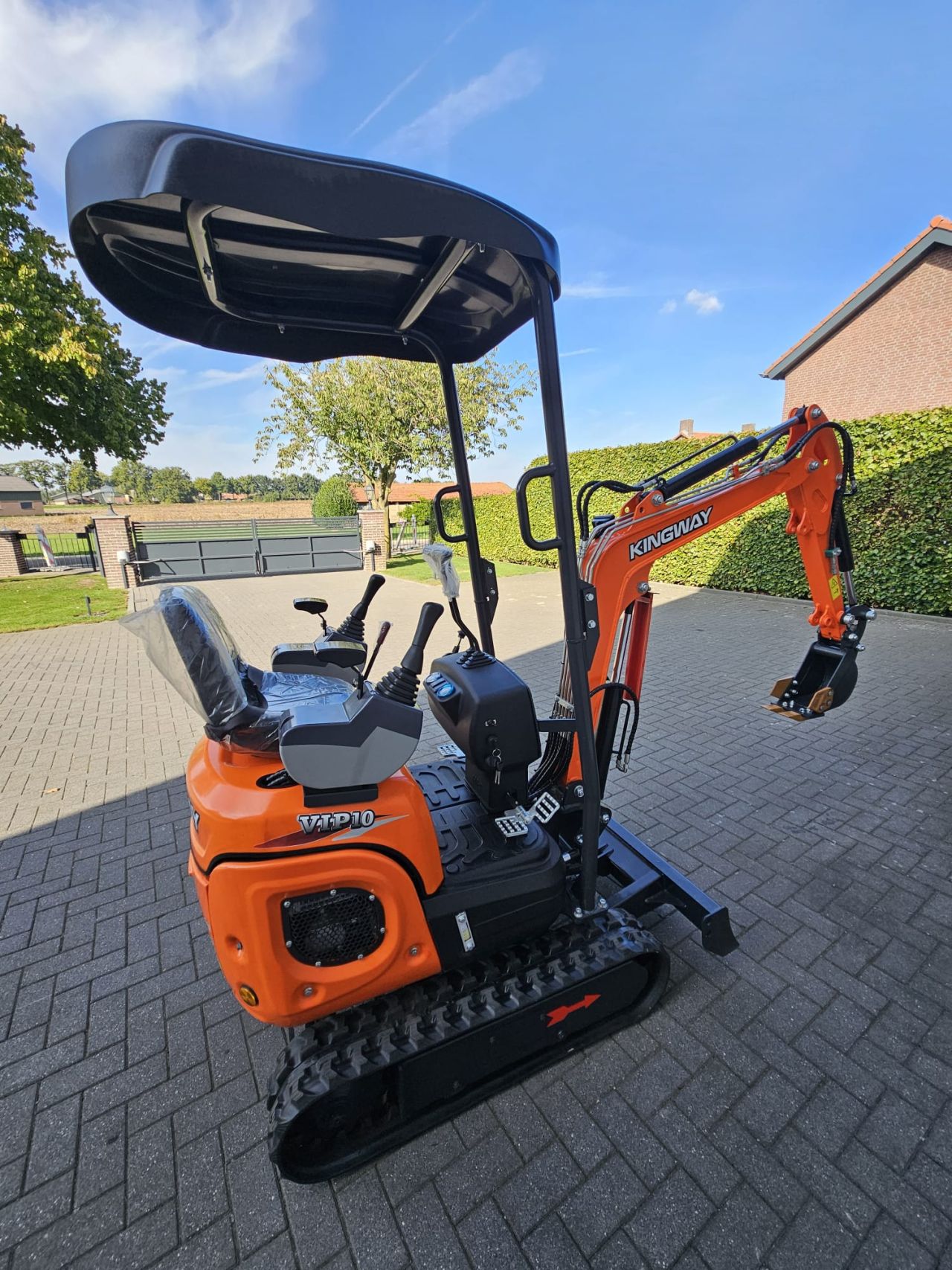 Minigraafmachine Kingway VIP10 JOYSTICK 3 bakken 3j GARANTIE