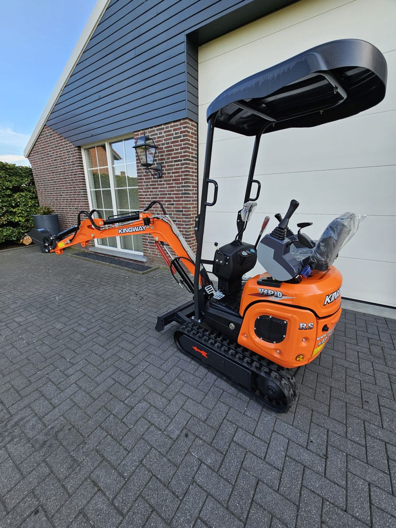 Minigraafmachine Kingway VIP10 JOYSTICK 3 bakken 3j GARANTIE