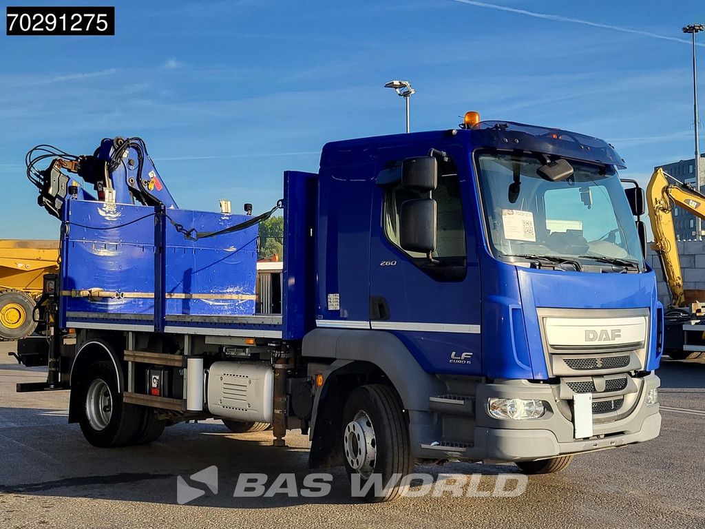 DAF LF LF 260 4X2 HIAB 111 B-2 HIDUO Crane Automatic ACC Euro 6