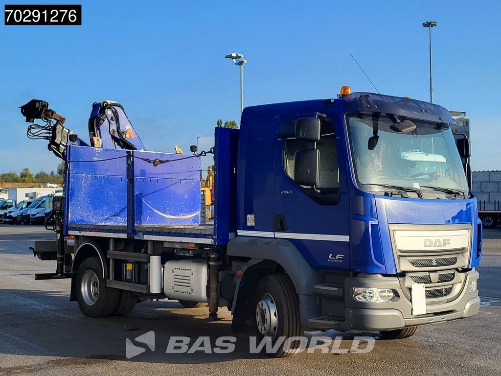 DAF LF LF 260 4X2 HIAB 111 B-2 Hiduo Crane Automatic ACC Euro 6