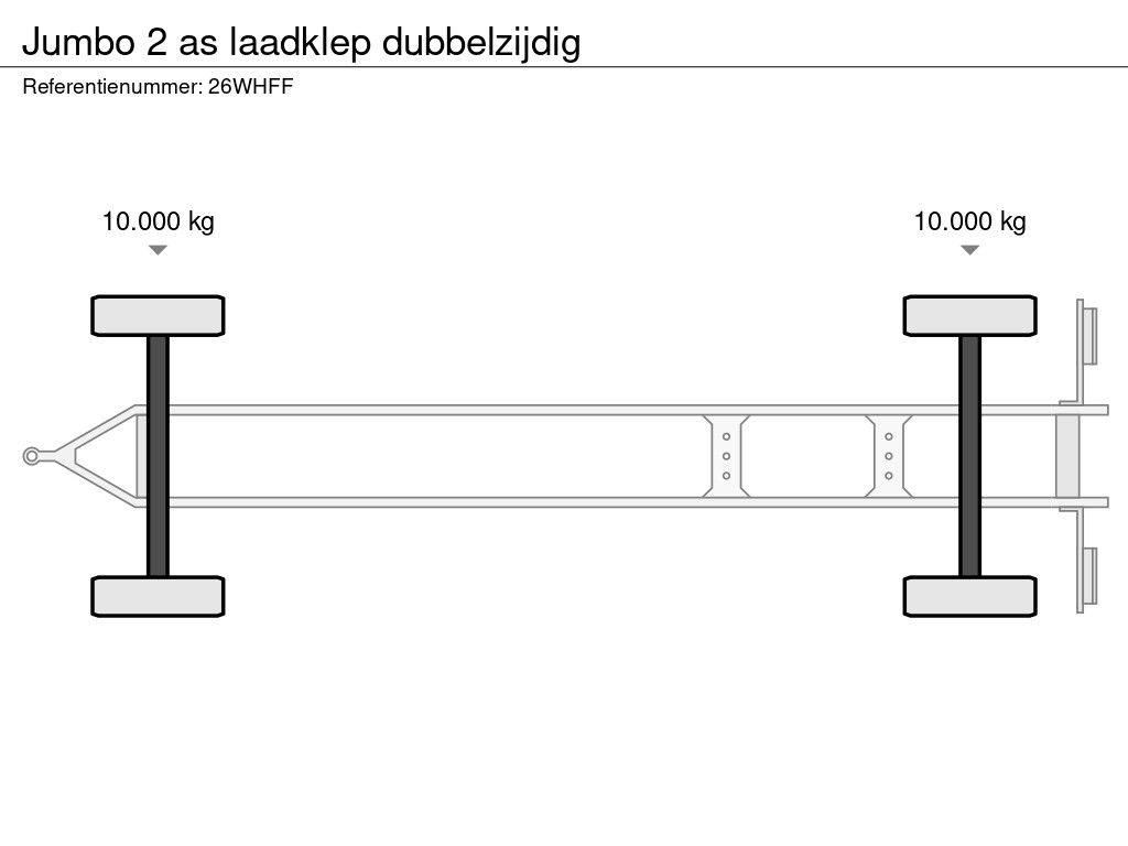 Jumbo 2 as laadklep dubbelzijdig