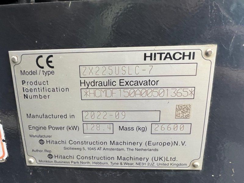 Hitachi ZX225USLC-7