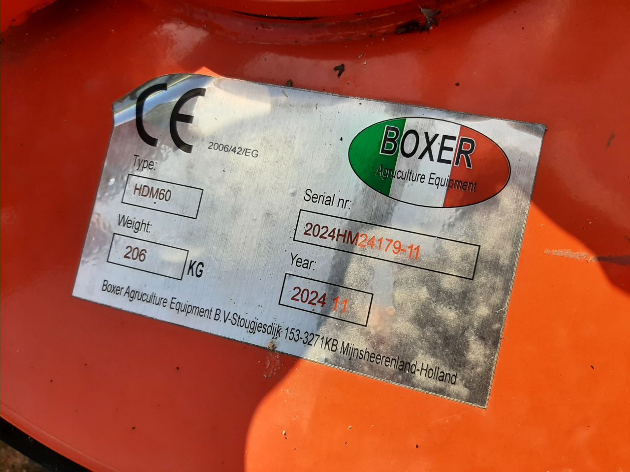 Boxer HDM 60 diskmaaier - ex. demo