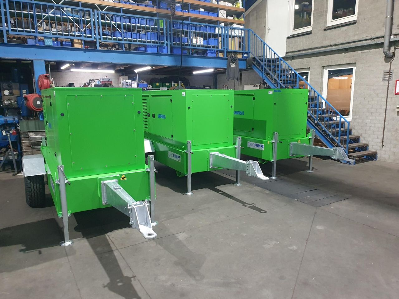 Nieuwe Idrofoglia pompset, beregeningspomp, pomp, haspel