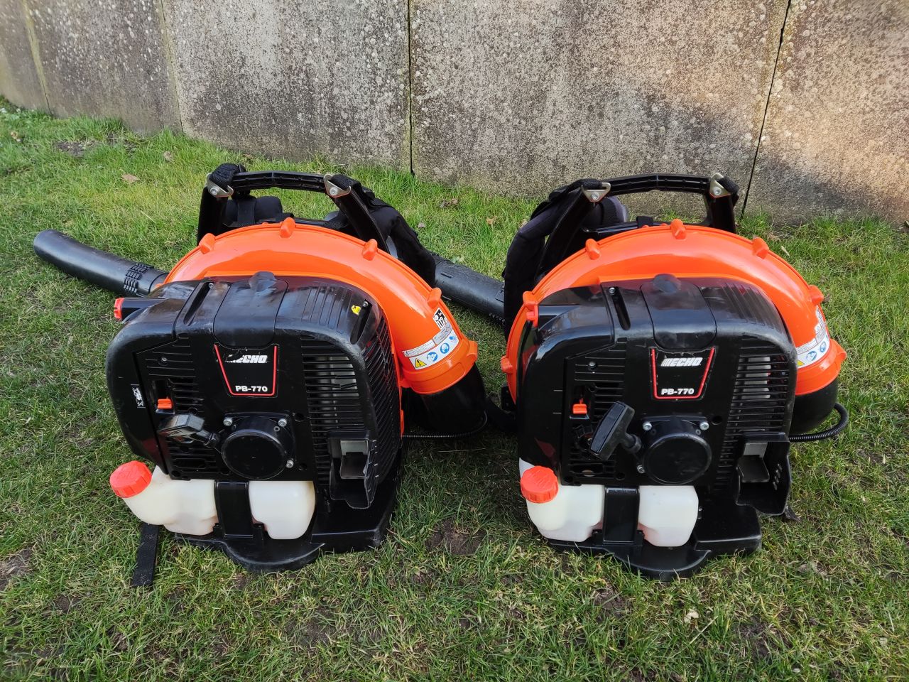 2 ECHO ruggedragen bladblazers (type PB 770, 4 pk, 1.290 m3)