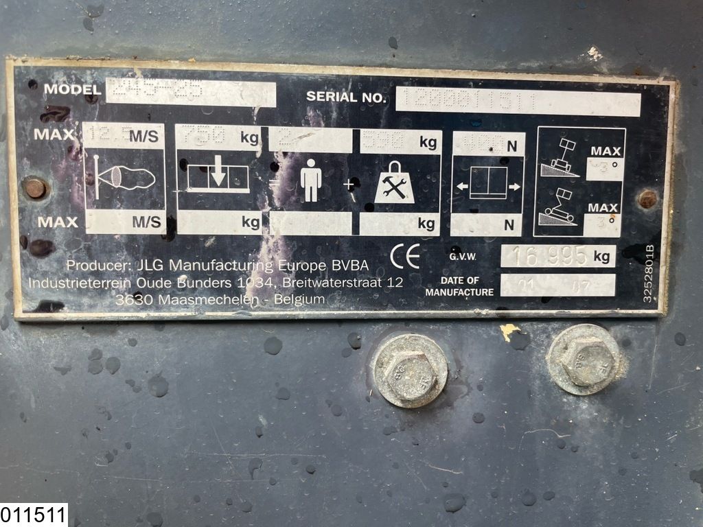 JLG 245-25 24.5M, 750KG, 4160h