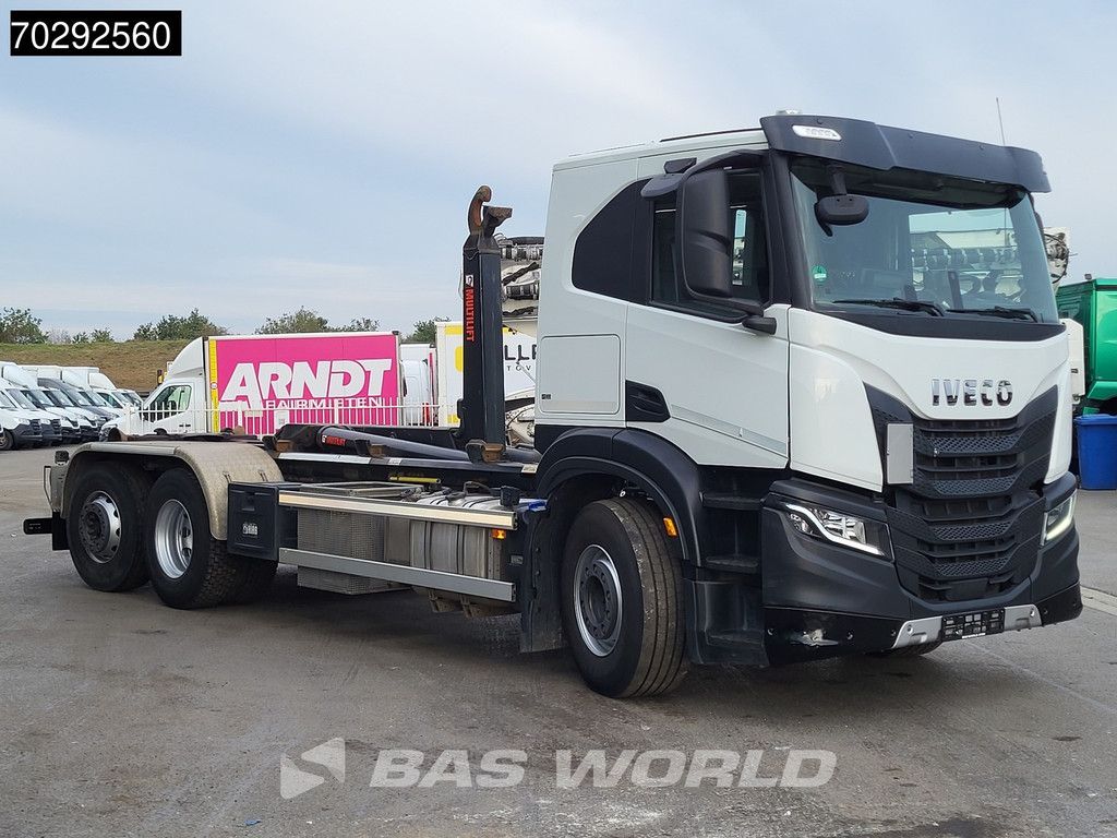 Iveco X-Way 460 6X2 Retarder HIAB 21S59 Lift+Steering-Axle Navi Automatic ACC Euro 6