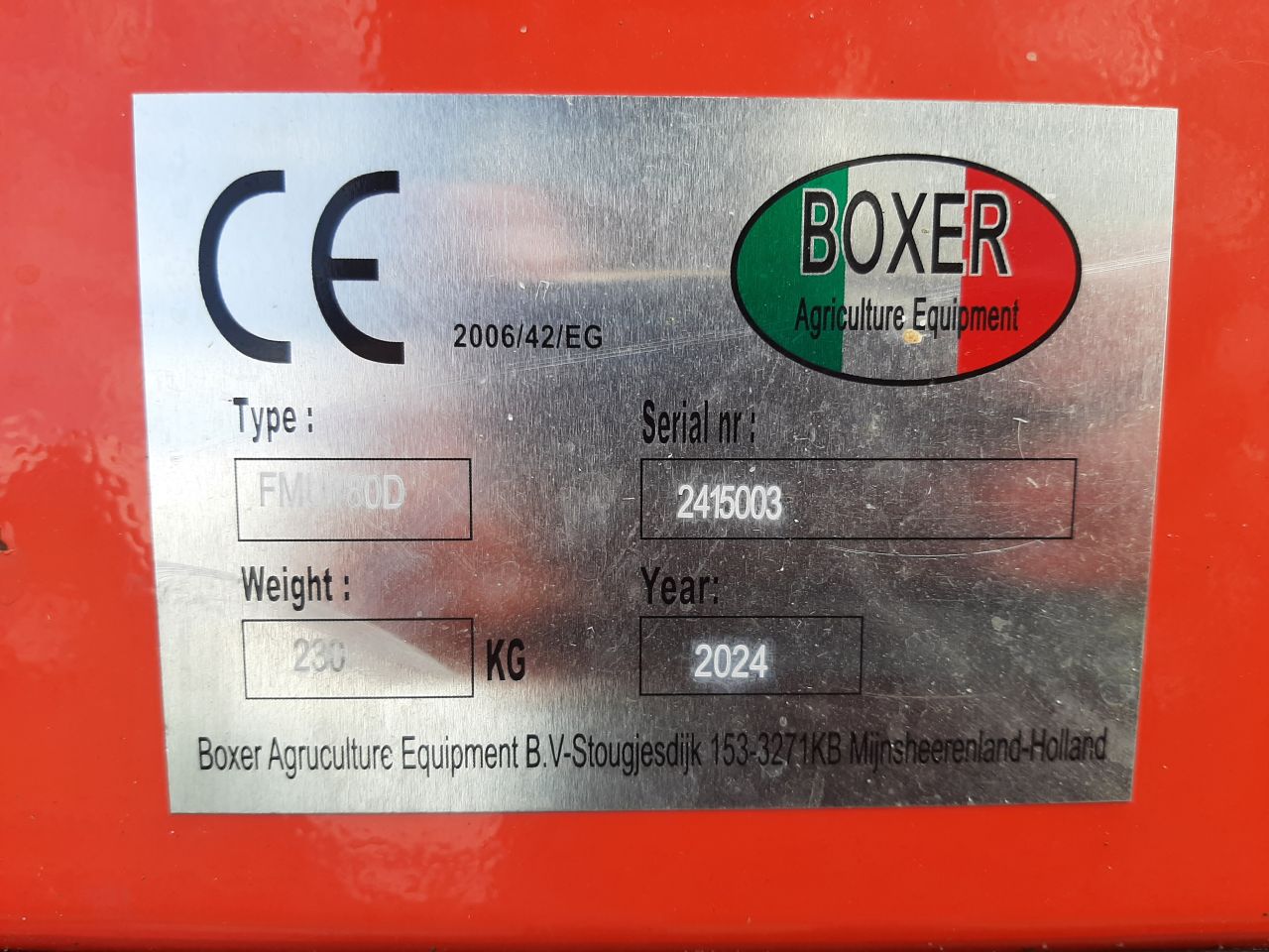 Boxer FMU 180D maaidek met disc / denker - Ex. demo