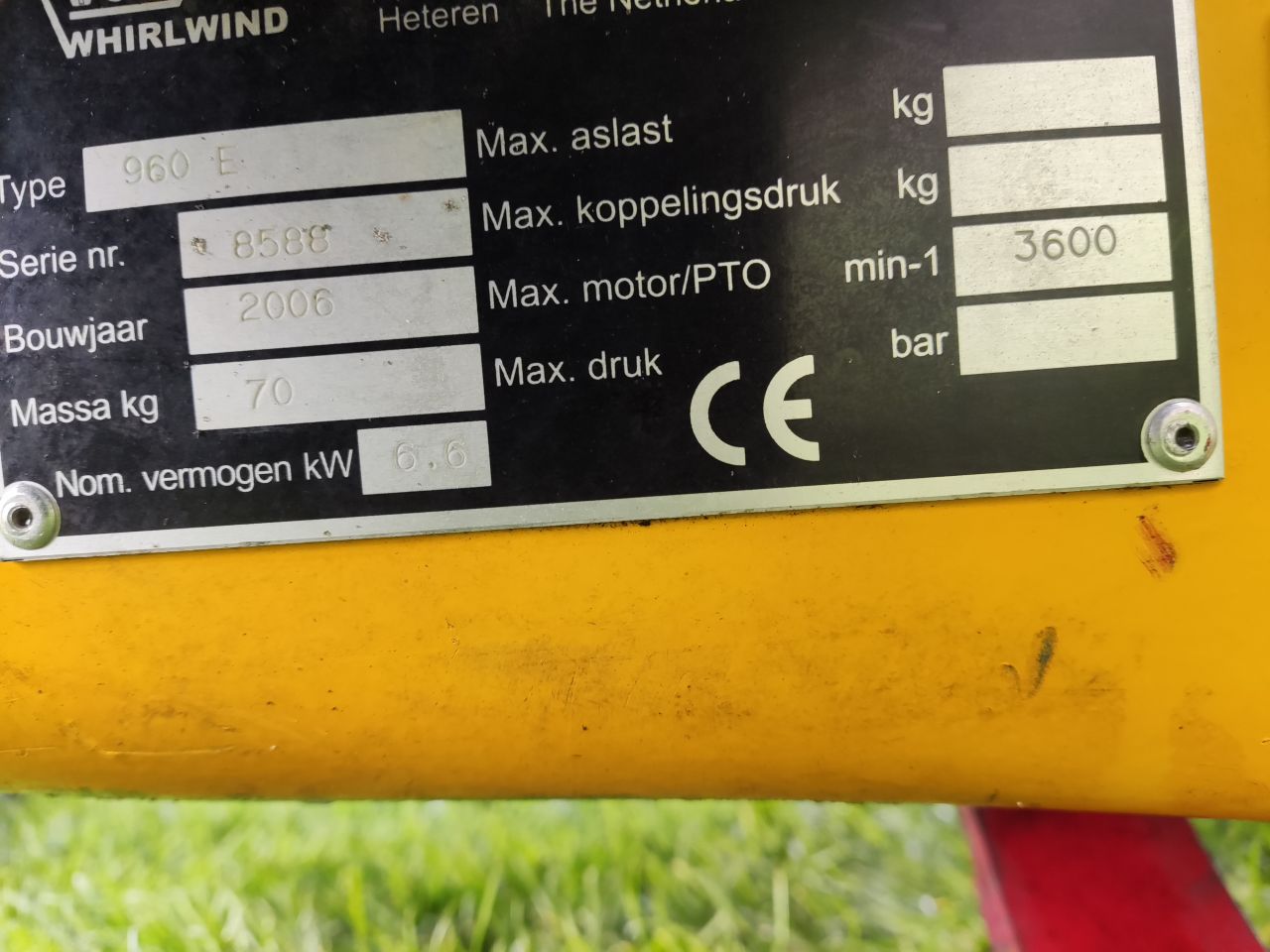 KWH duwbladblazer (type 960E, 9 pk Honda GX270 motor, etc.)