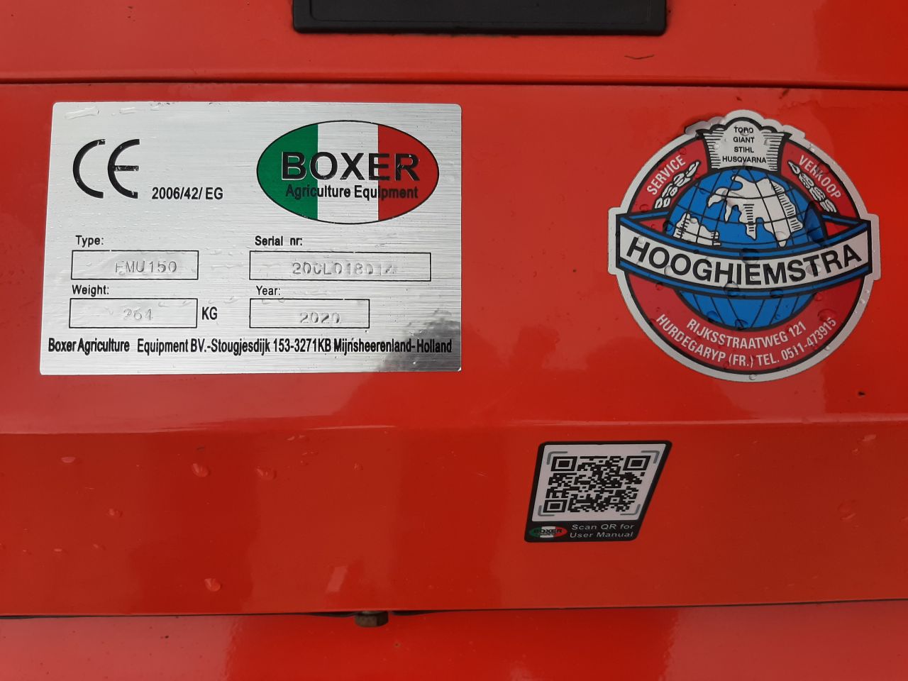 Boxer FMU 150 maaidek met hydraulische sideshift - Ex. demo