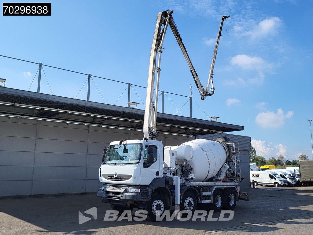 Renault Kerax 410 8X4 Mecbo PUMI 24 Mtr 7m3 mixer Automatic Euro 4