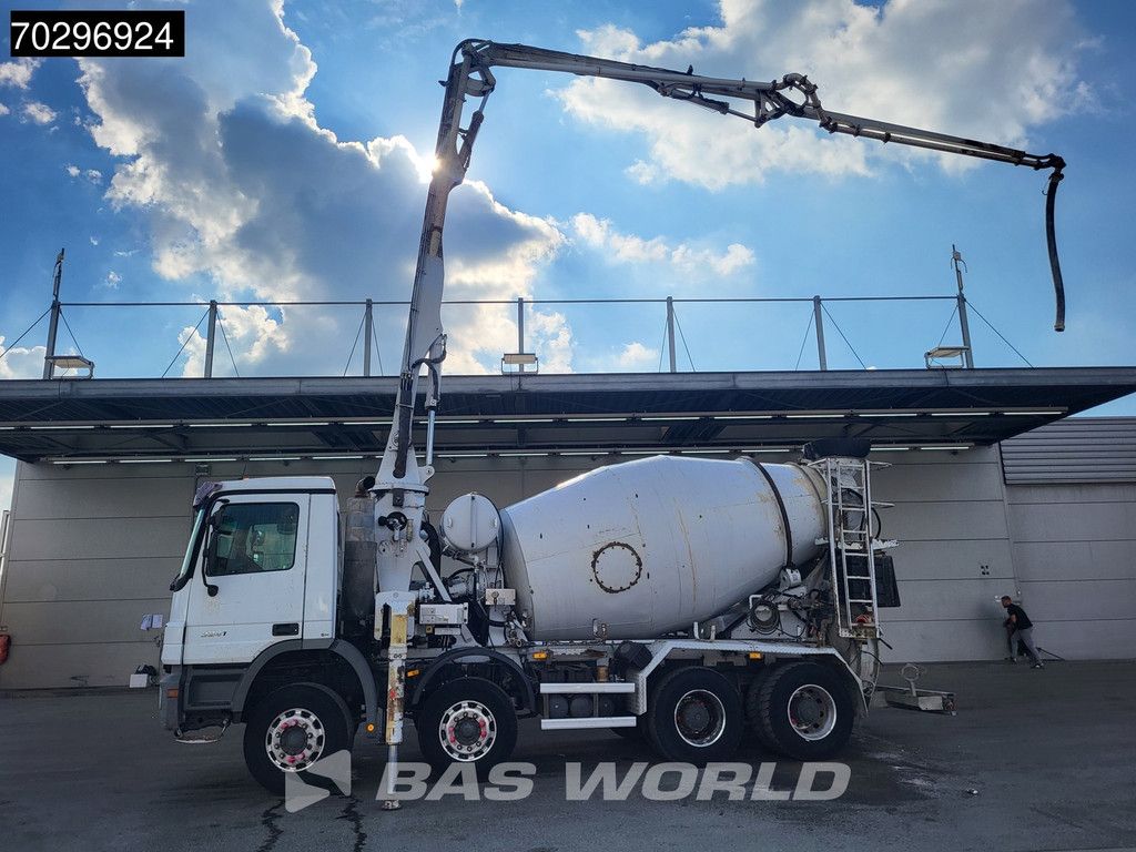 Mercedes Actros 3241 8X4 Putzmeister TMM 21 PUMI 7m3 Liebherr mixer 3-Pedals Big-Axle Euro 3