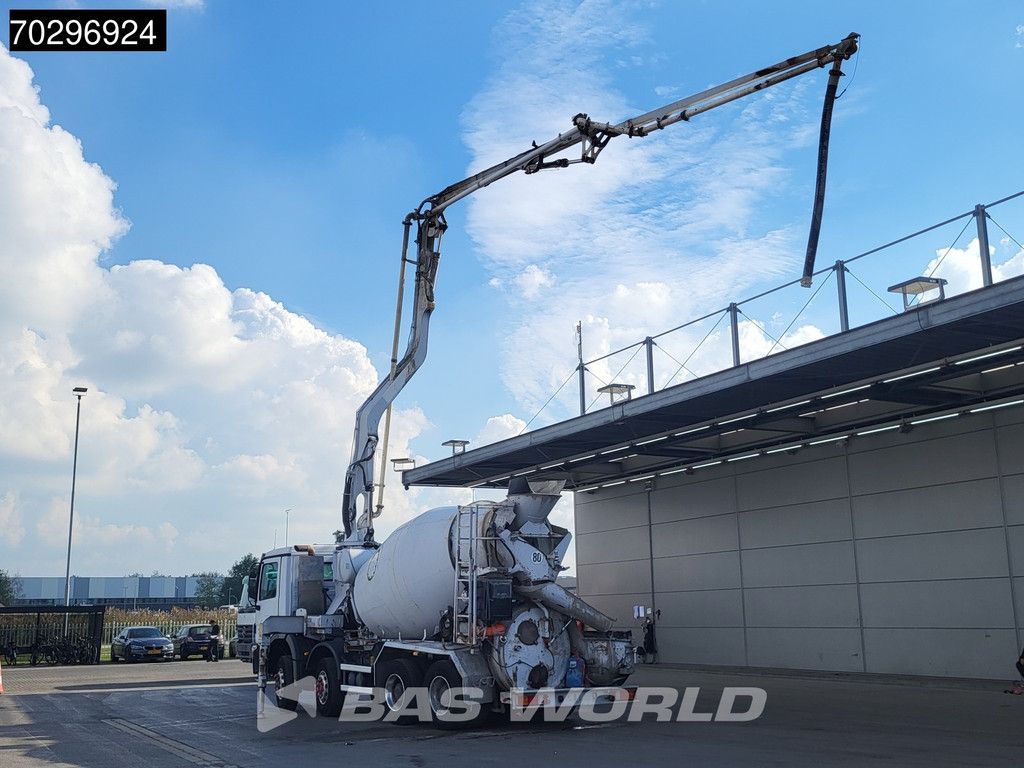 Mercedes Actros 3241 8X4 Putzmeister TMM 21 PUMI 7m3 Liebherr mixer 3-Pedals Big-Axle Euro 3