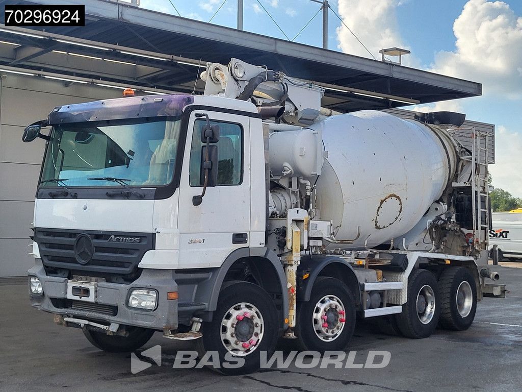 Mercedes Actros 3241 8X4 Putzmeister TMM 21 PUMI 7m3 Liebherr mixer 3-Pedals Big-Axle Euro 3